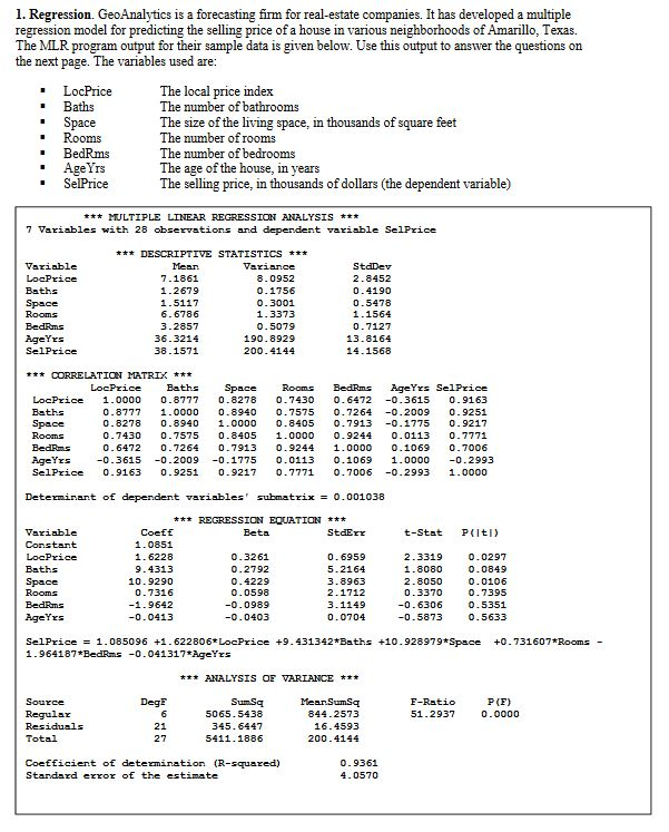 A. Is the regression model statistically