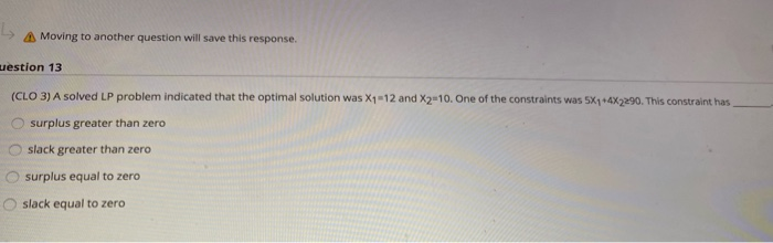 Moving to another question will save this