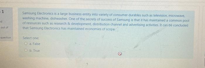 -1 d Samsung Electronics is a large business