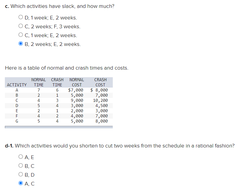 Please help me answer d-2. The answer is