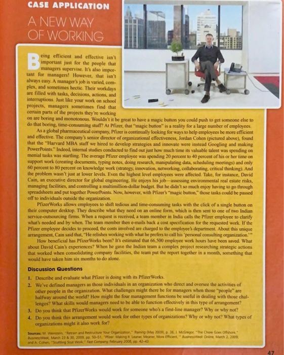 number 2 answer needed CASE APPLICATION A NEW WAY