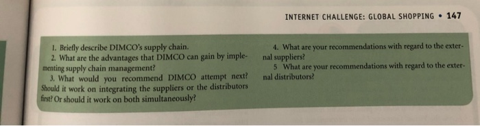 through tors first? Currently, DIMCO uses
