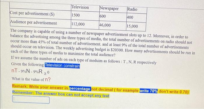 Remark:You will have 5 questions regarding the