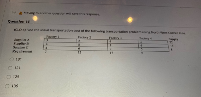 Moving to another question will save this