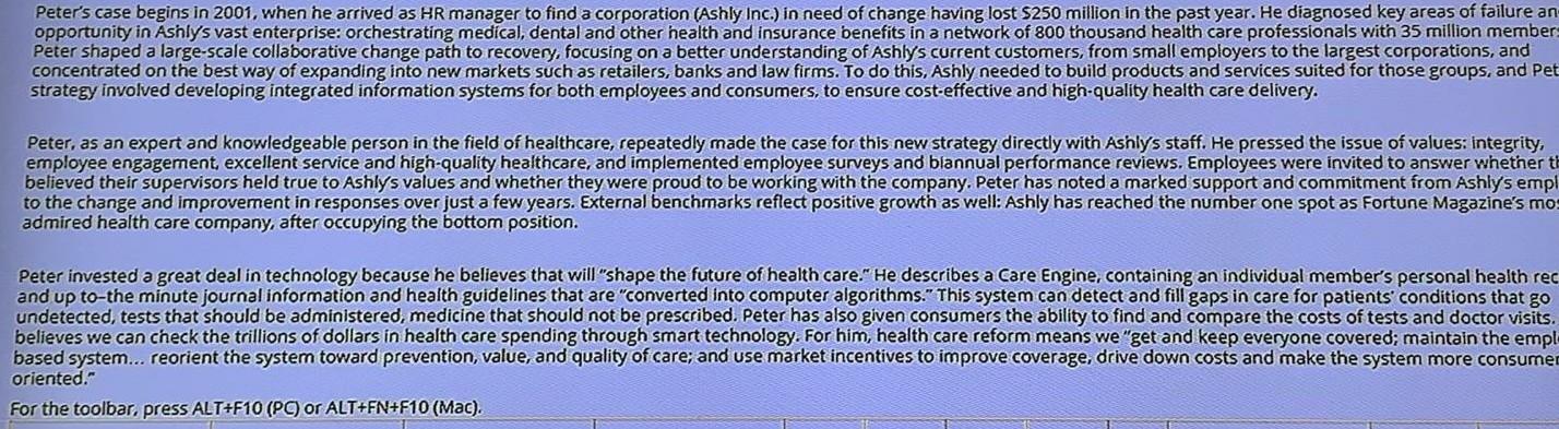 Peter's case begins in 2001, when he arrived as