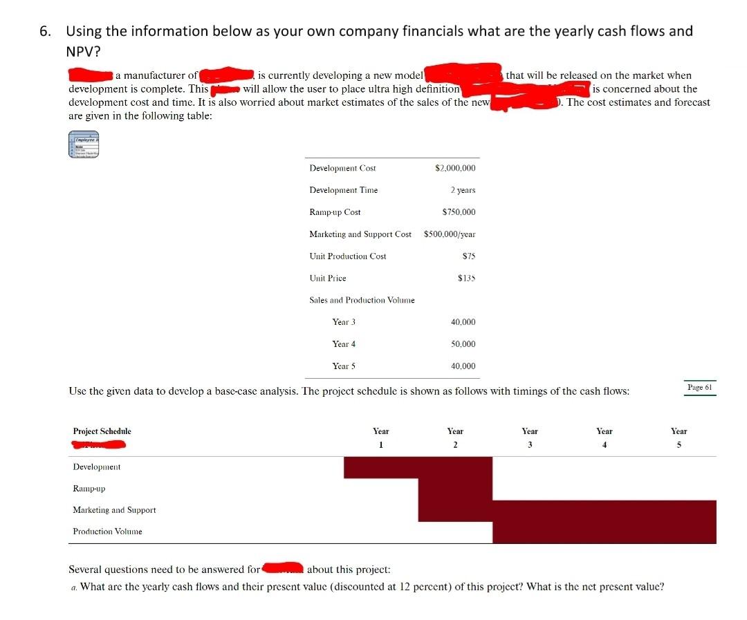 for mobile cover 6. Using the information below