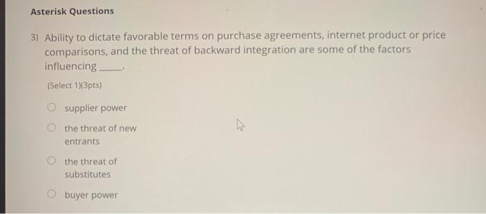 Asterisk Questions 3) Ability to dictate