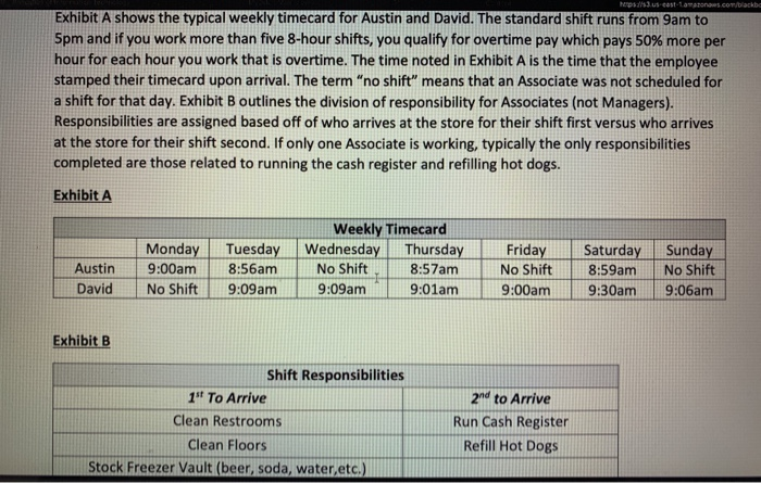 Caselette #2 Instructions: Please read the