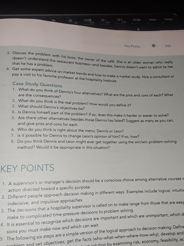 answer all questions please! Ignore key points