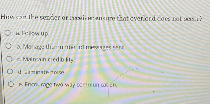 How can the sender or receiver ensure that