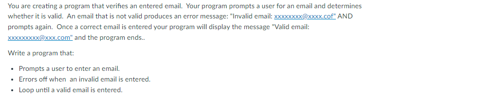You are creating a program that verifies an