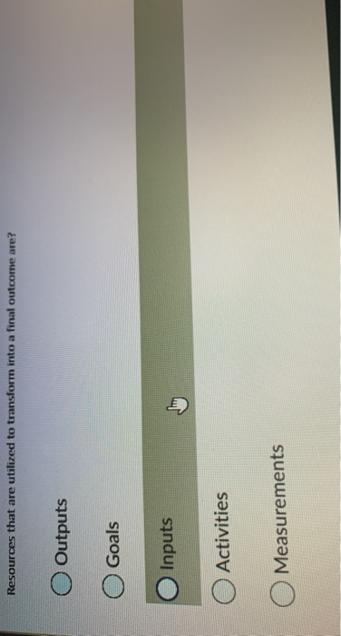 Resources that are utilized to transform into a