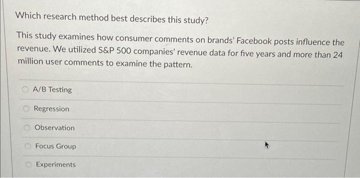 Which research method best describes this study?