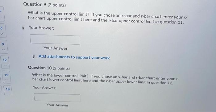 Statistical Process Control Chart 2 3 A bus