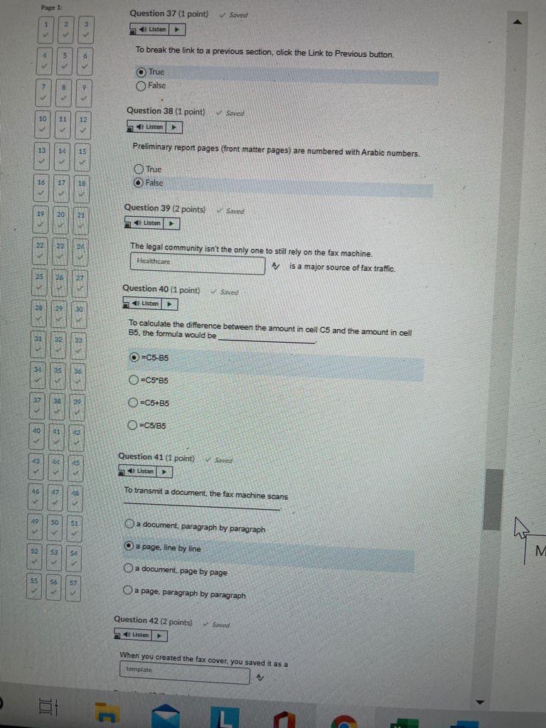 Solve the questions please Page 1 Question 37 (1