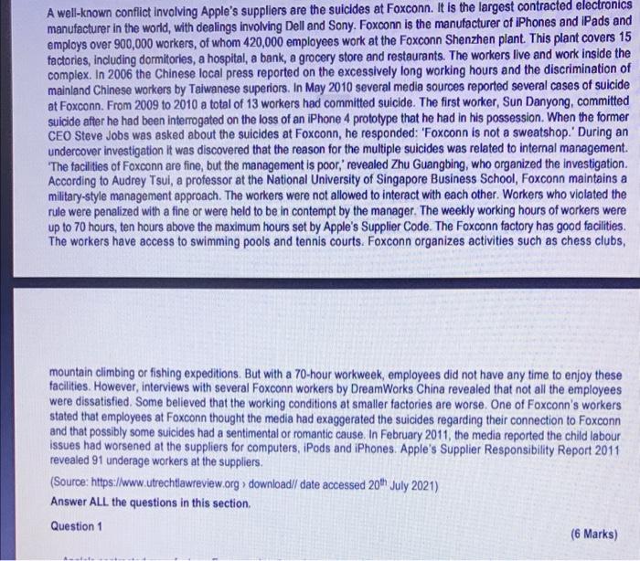 SECTION A [30 Marks Read the Case Study below and