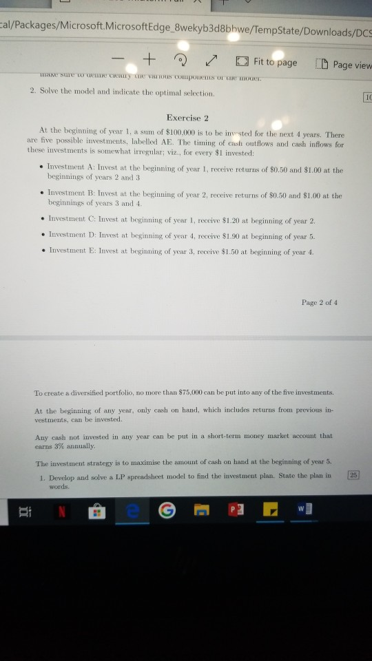 Exercise 1 A program scheduling manager for a TV