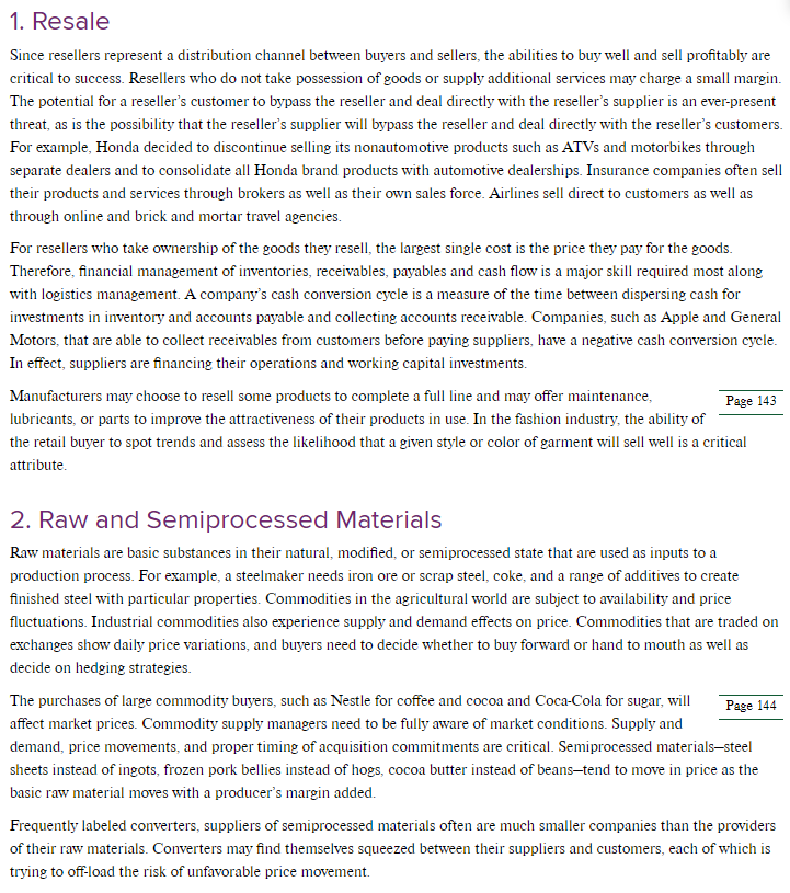 1. There are several categories of needs;