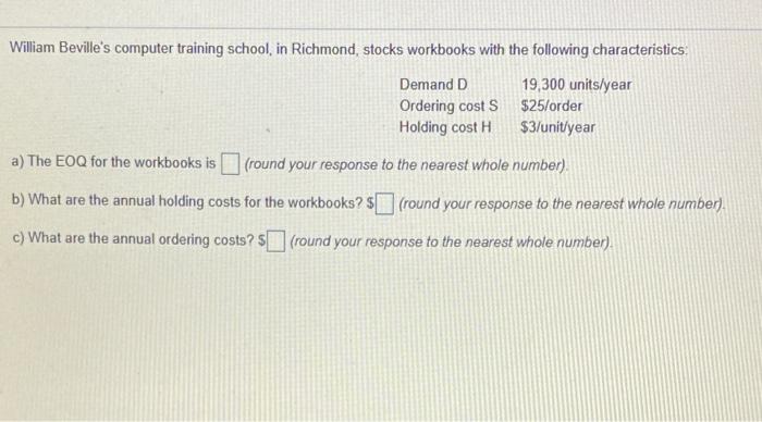 William Beville's computer training school in