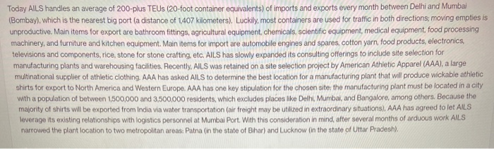 All-Indian Logistics Services (AILS) is a