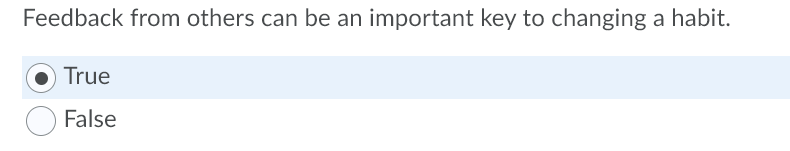 Feedback from others can be an important key to