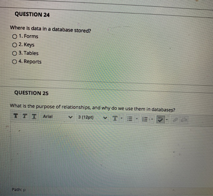 second short answer is important QUESTION 24