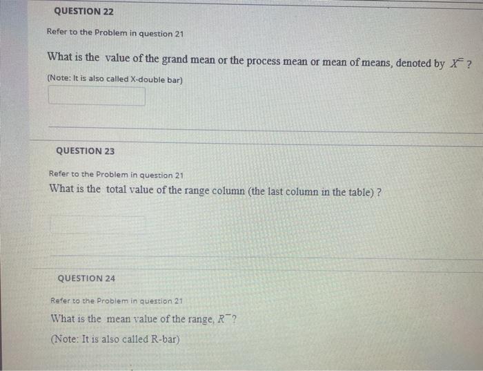 QUESTION 21 In a quality control test, & samples,