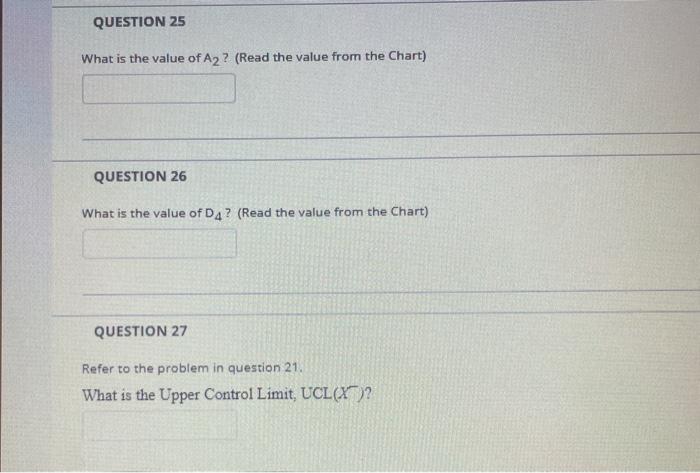 QUESTION 21 In a quality control test, & samples,