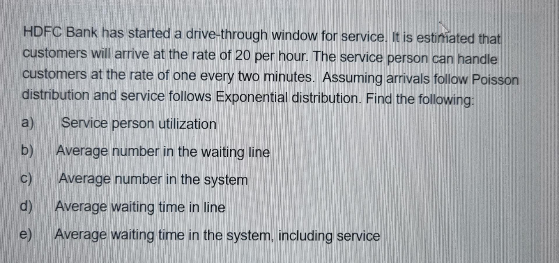 HDFC Bank has started a drive-through window for