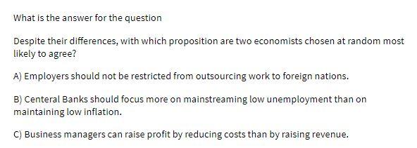 What is the answer for the question Despite their