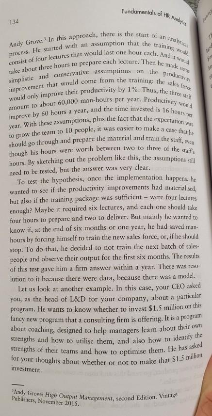 A vendor is recommending a program to make