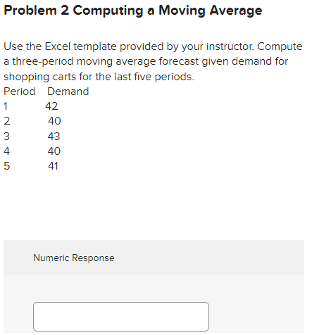 Use the Excel template provided by your