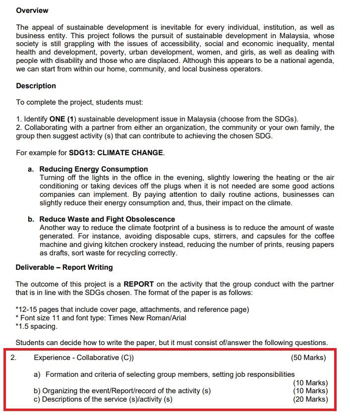 Note : Focus at red square question Overview The