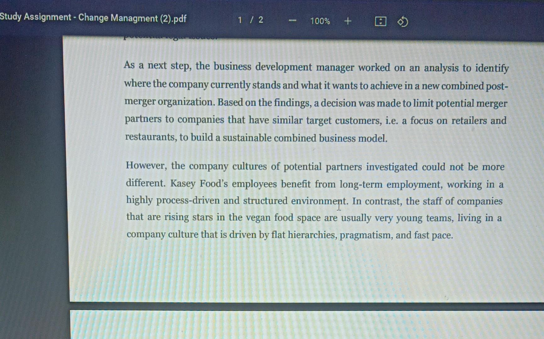 Answer these questions based on the case study 1.