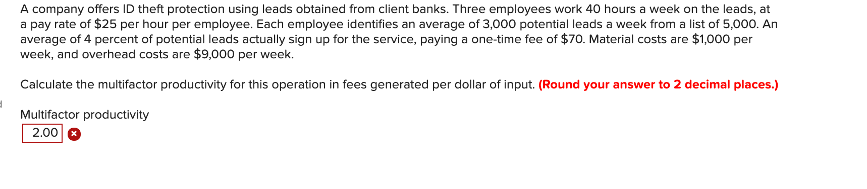 A company offers ID theft protection using leads