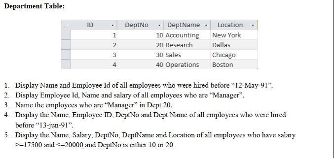 Home Task: 1. XYZ Company Manage the record of