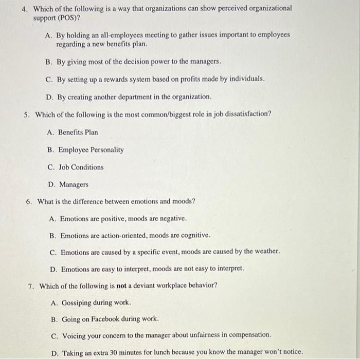 answer all please this is a management class 4.