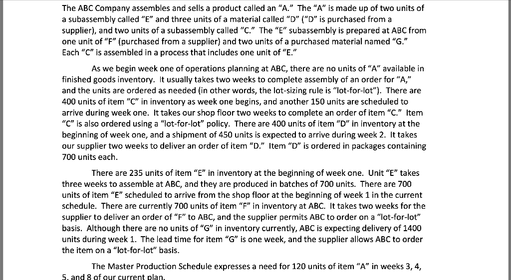 Given this information, please complete the