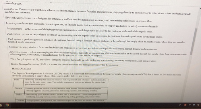 Based on the gasoline supply chain case study,