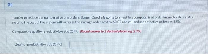 answer part b please, show work if possible