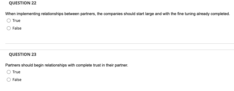 QUESTION 22 When implementing relationships