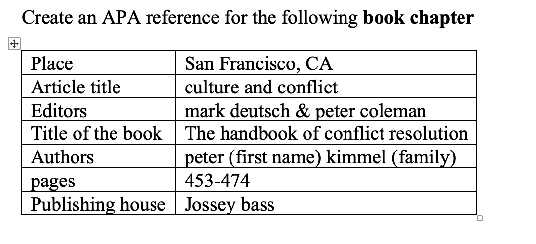 Create an APA reference for the following book