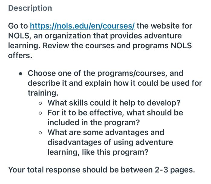 Description Go to https:/ols.edu/en/courses/