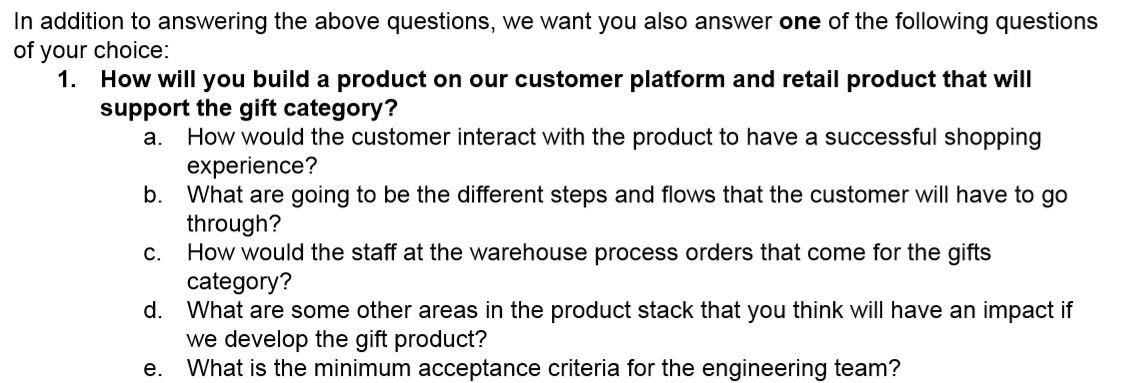 Problem Statement In addition to the grocery