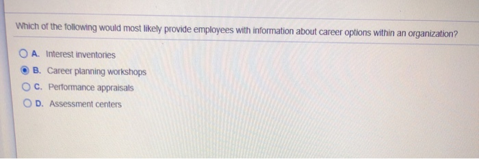 Which of the following would most likely provide