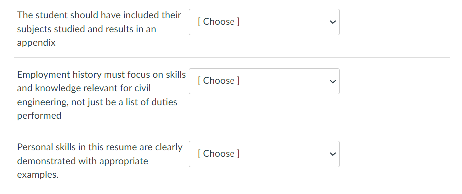 Consider the following resume. Then either AGREE