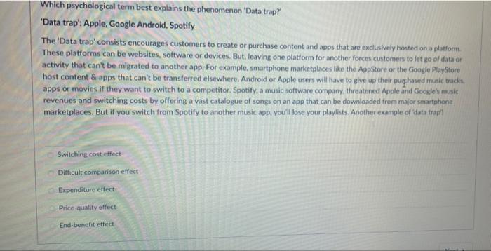 Which psychological term best explains the