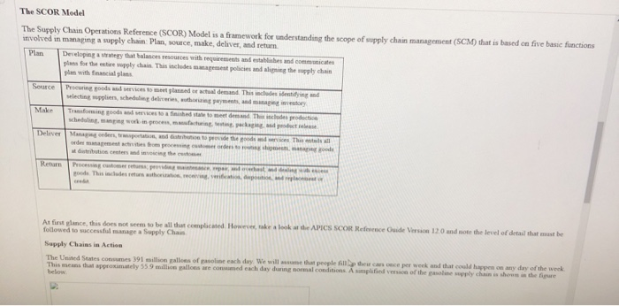 Based on the gasoline supply chain case study,