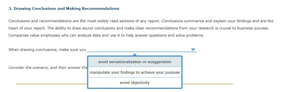 Answer options for the last 3 questions: