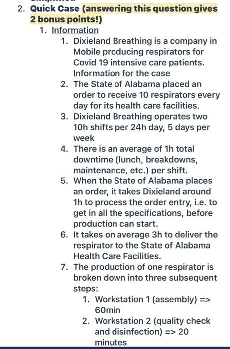 2. Quick Case (answering this question gives 2